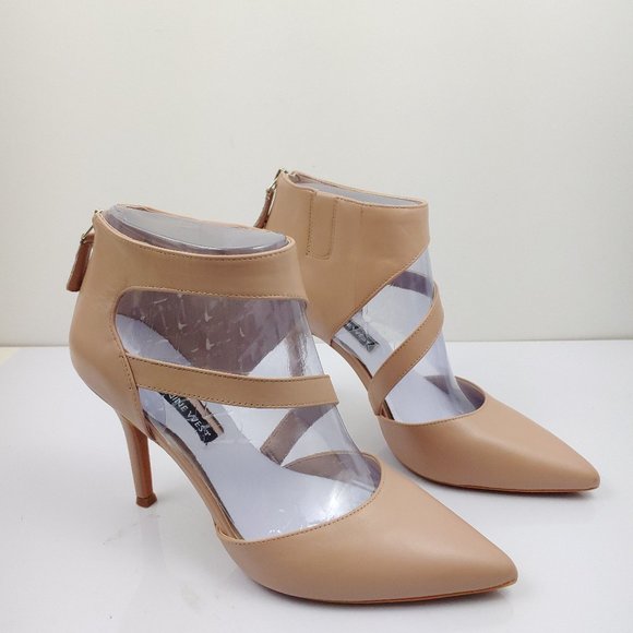nine west forty asymmetrical strappy pumps